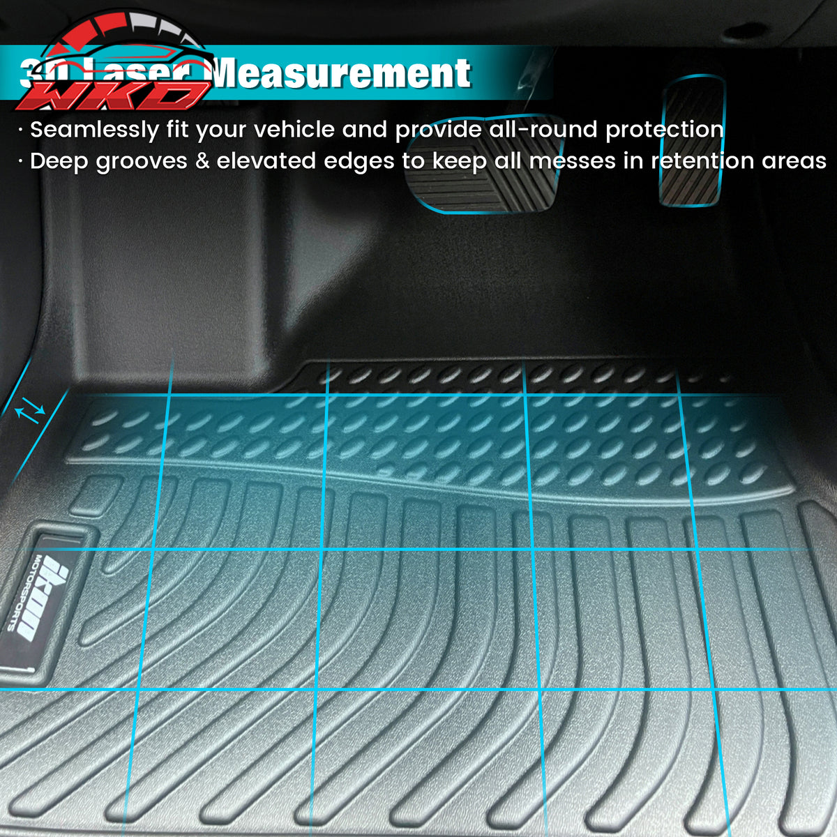 2024-26 Dodge Charger Daytona 2DR Floor Mats TPE Carpets 3D All Weather Liner | Wholesale