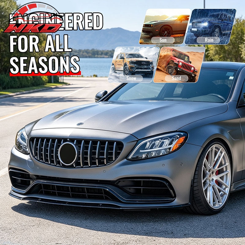 Fits 15¨C21 Benz C-Class W205 C63 Style Cowl Vented Extractor Front Bumper Hood