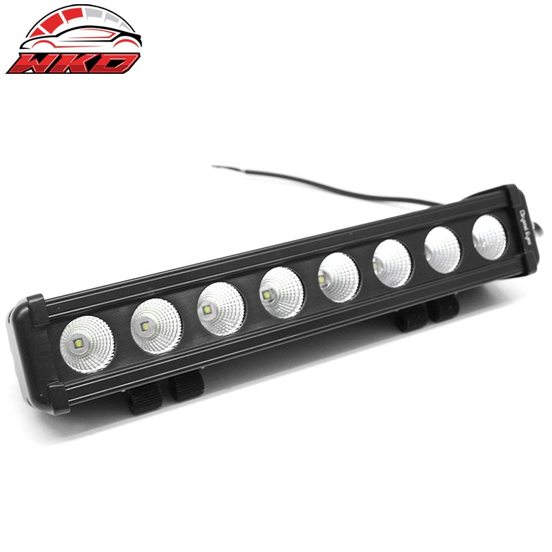 15" 80W 8 LED 1 Row LED Work Light Bar Spot Flood Combo Truck SUV ATV Off Road