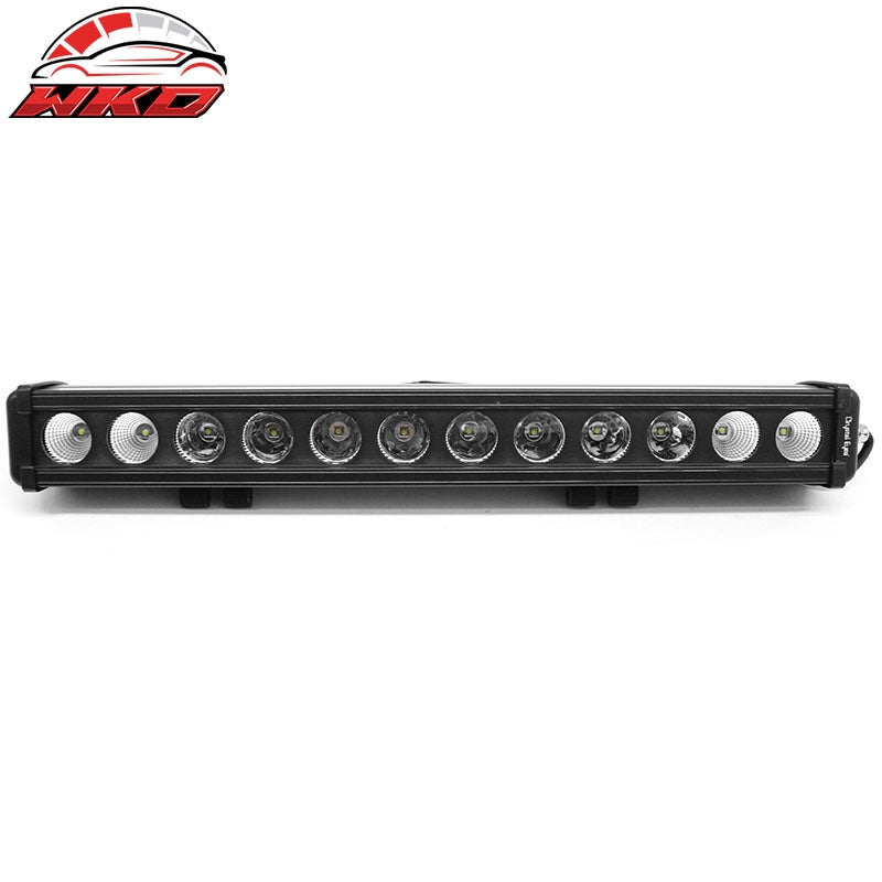 22" 120W 12 LED 1 Row LED Work Light Bar Spot Flood Combo Truck SUV ATV Off Road