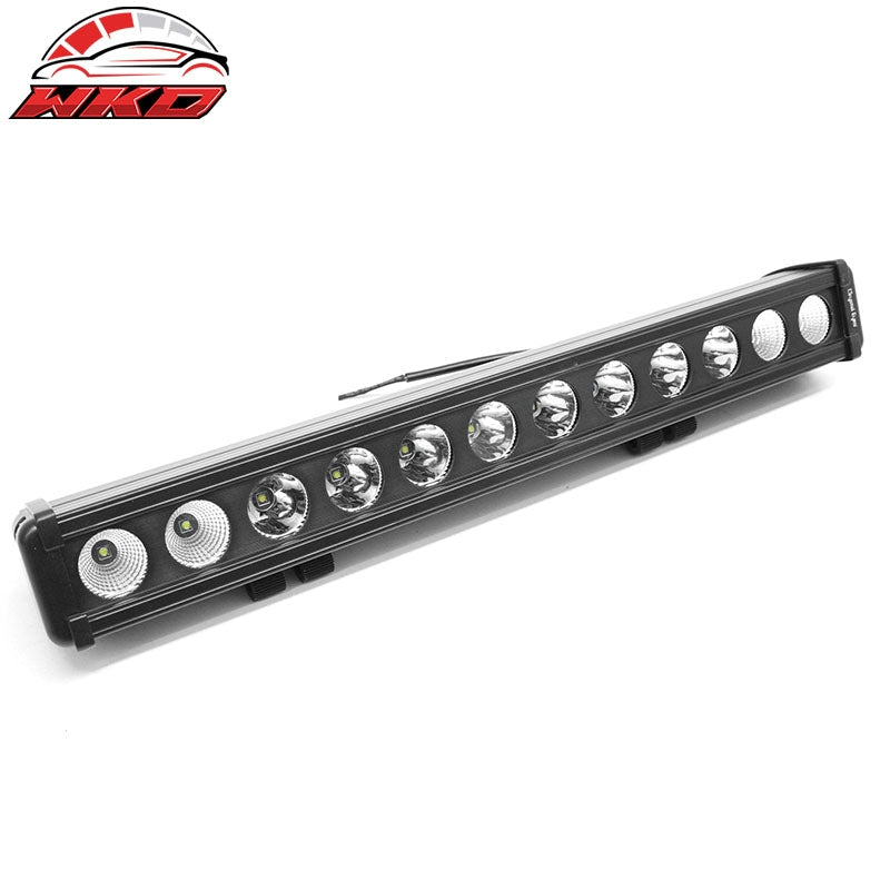 22" 120W 12 LED 1 Row LED Work Light Bar Spot Flood Combo Truck SUV ATV Off Road