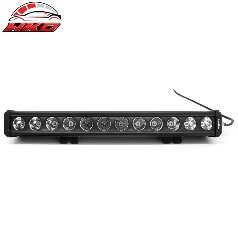 22" 120W 12 LED 1 Row LED Work Light Bar Spot Flood Combo Truck SUV ATV Off Road