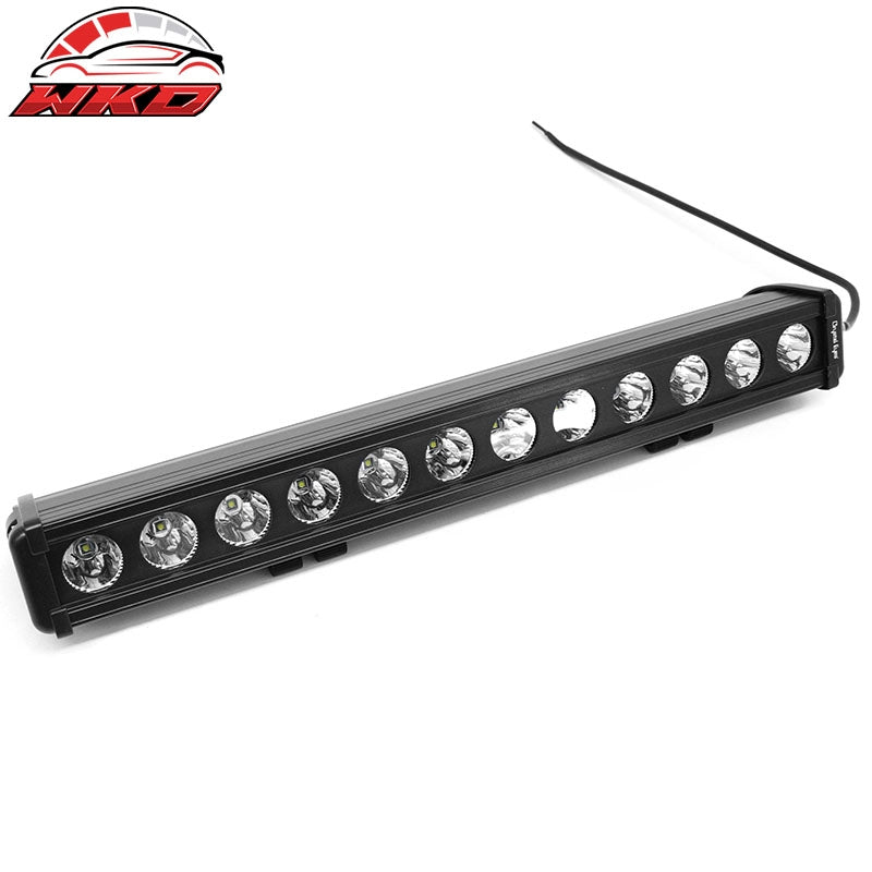 22" 120W 12 LED 1 Row LED Work Light Bar Spot Flood Combo Truck SUV ATV Off Road