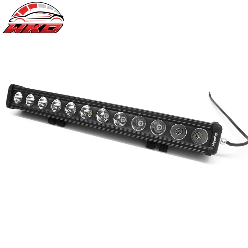 22" 120W 12 LED 1 Row LED Work Light Bar Spot Flood Combo Truck SUV ATV Off Road