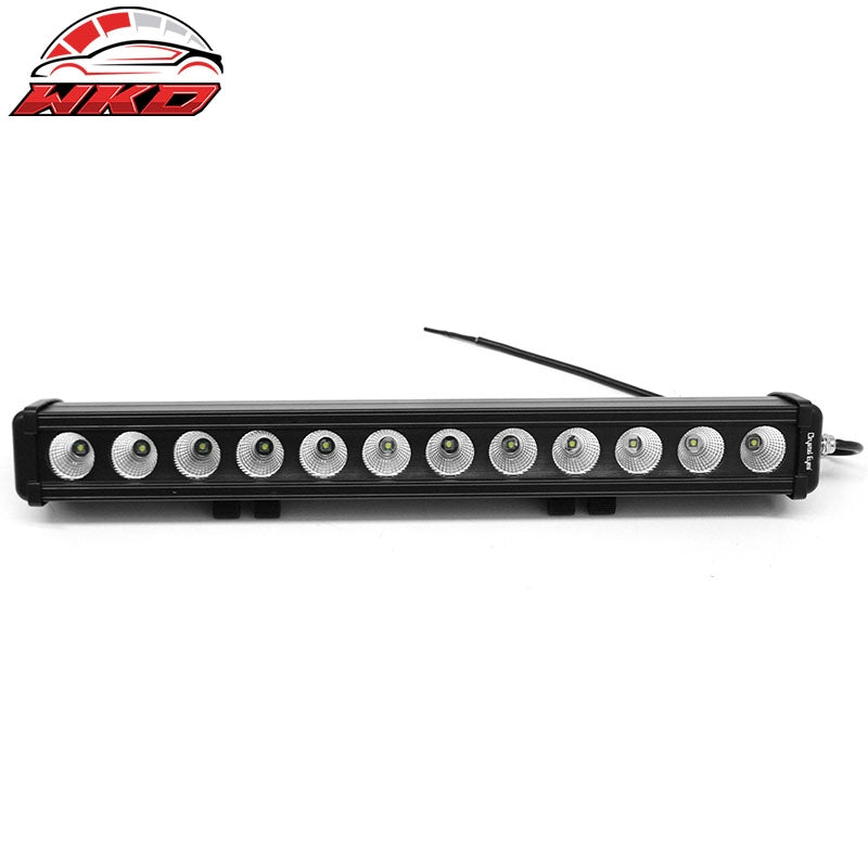 22" 120W 12 LED 1 Row LED Work Light Bar Spot Flood Combo Truck SUV ATV Off Road
