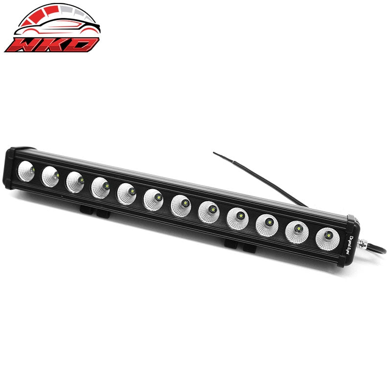22" 120W 12 LED 1 Row LED Work Light Bar Spot Flood Combo Truck SUV ATV Off Road