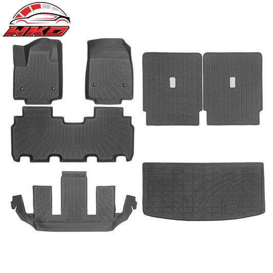 Wholesale 26 Cadillac Vistiq 6 Seats TPE Floor Mats Liner+ Trunk Mat + Backrest Mats - Wikond Auto