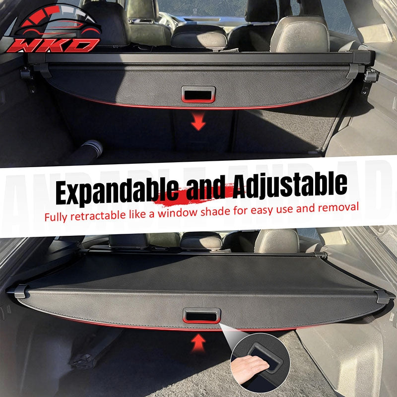 Fits 26 Hyundai Palisade Leather Style Retractable Rear Cargo Cover Trunk Shield