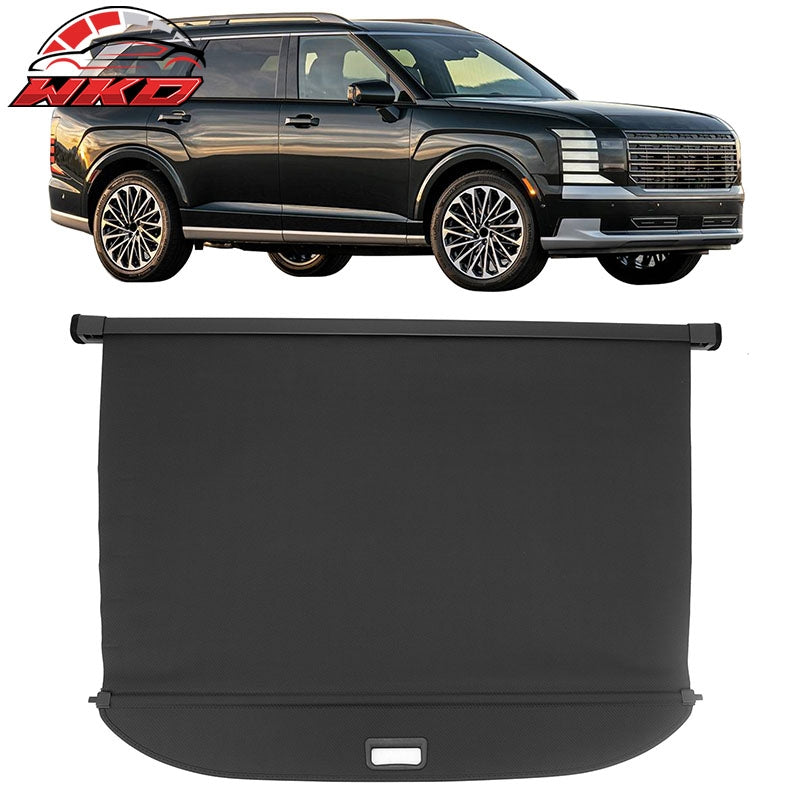 Fits 26 Hyundai Palisade Retractable Rear Trunk Cargo Cover Carbon Fiber Texture
