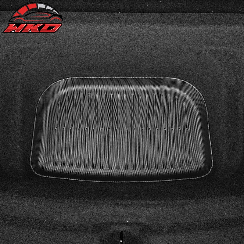 Fits 26 Tesla Model Y Juniper 3D TPE Front & Rear Storage & Floor & Trunk Mats