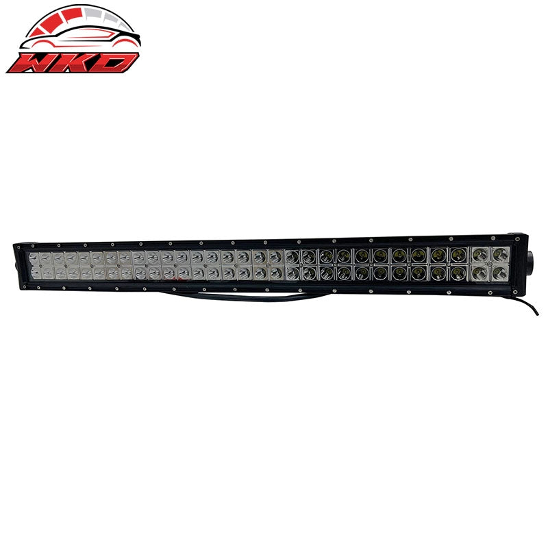31" 180W 60 LED Light Bar 30 Degree Flood Universal Truck SUV ATV Jeep Offroad