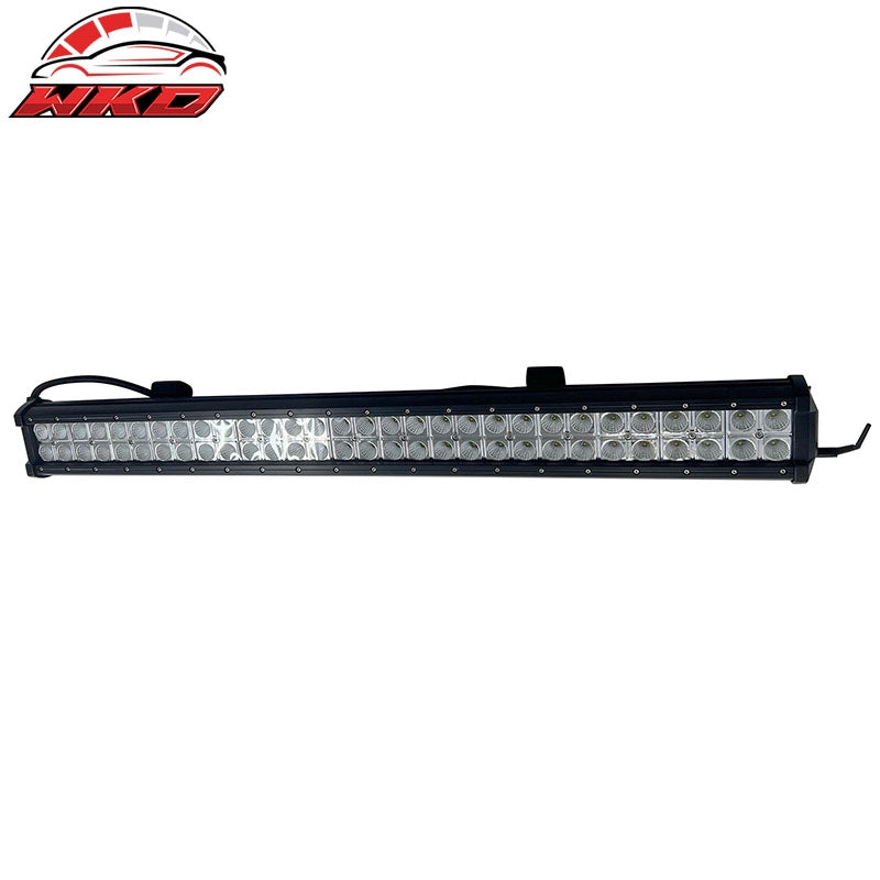 31" 180W 60 LED Light Bar 60 Degree Flood Universal Truck SUV ATV Jeep Offroad