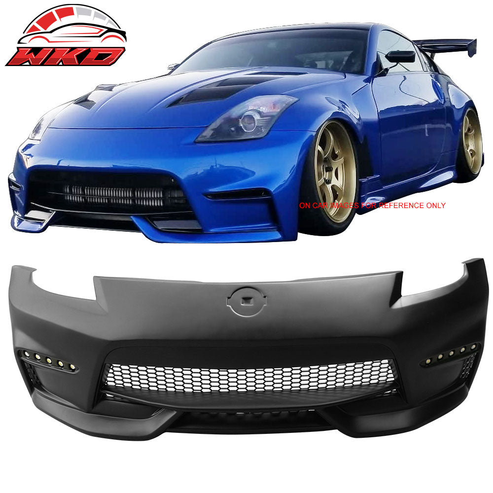 Fits 03-08 Nissan 350z to 370z Conversion NIS Style Front Bumper Cover PP