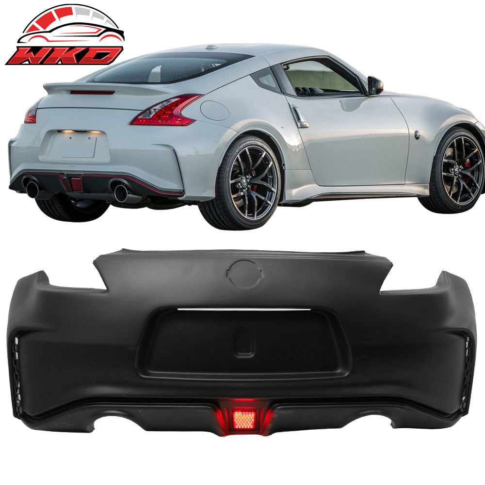 Fits 09-20 Nissan 370Z NS Style Rear Bumper Cover With LED Brake Light - PP