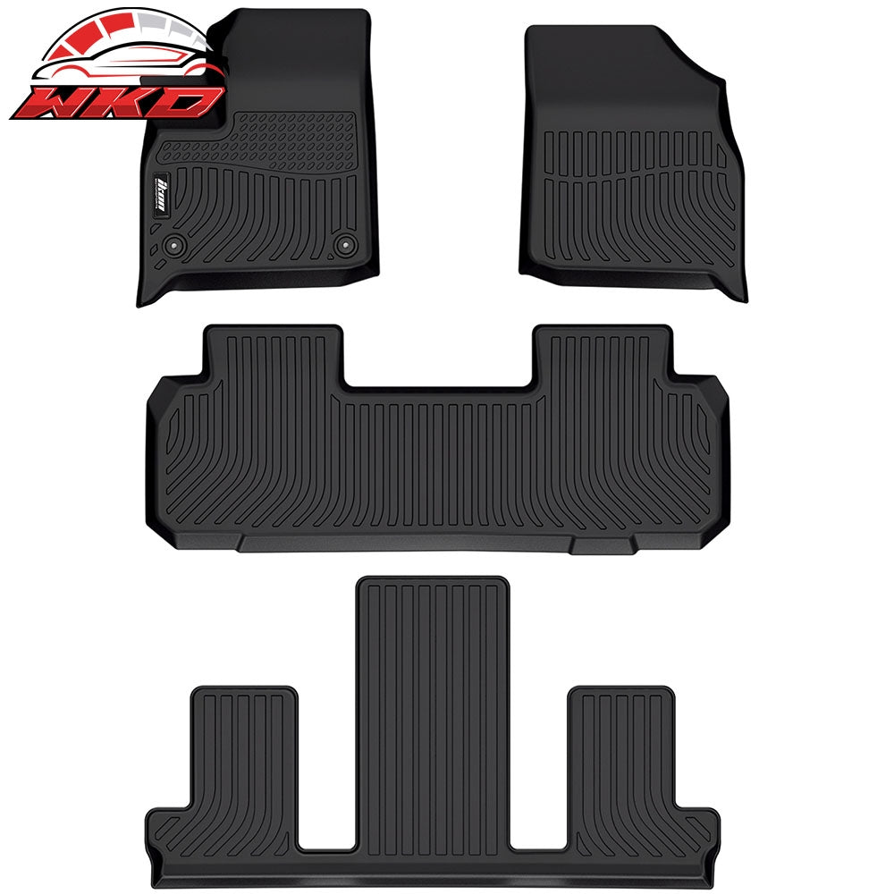 2018-24 Chevy Traverse Limited 7-Seat 3D Floor Mats All Weather TPE Carpet | Wholesale