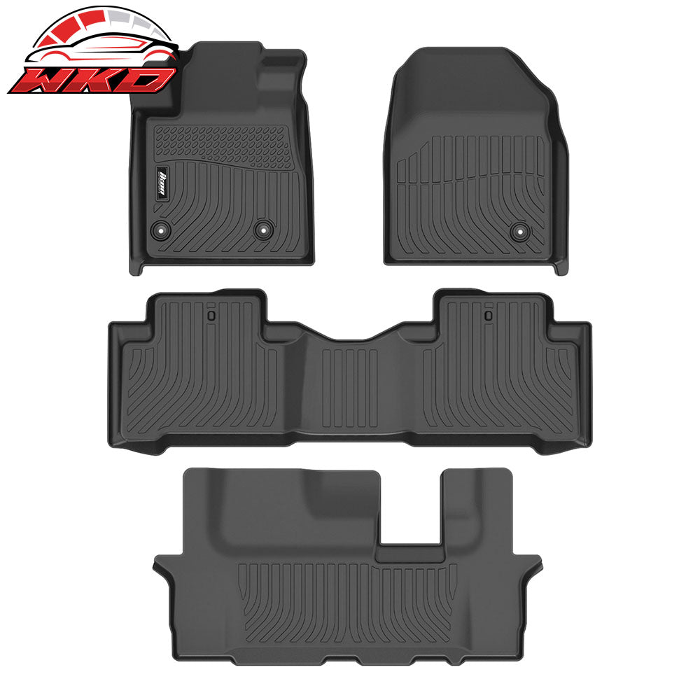 2009-15 Honda Pilot 8 Seats All Season 3D Floor Mats Carpet Liners Pad - TPE | Wholesale