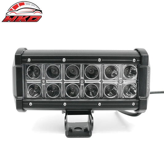 Wholesale 7" 36W 12 LED 2 Row LED Work Light Bar Spot Flood Combo Truck SUV ATV Off Road - Wikond Auto