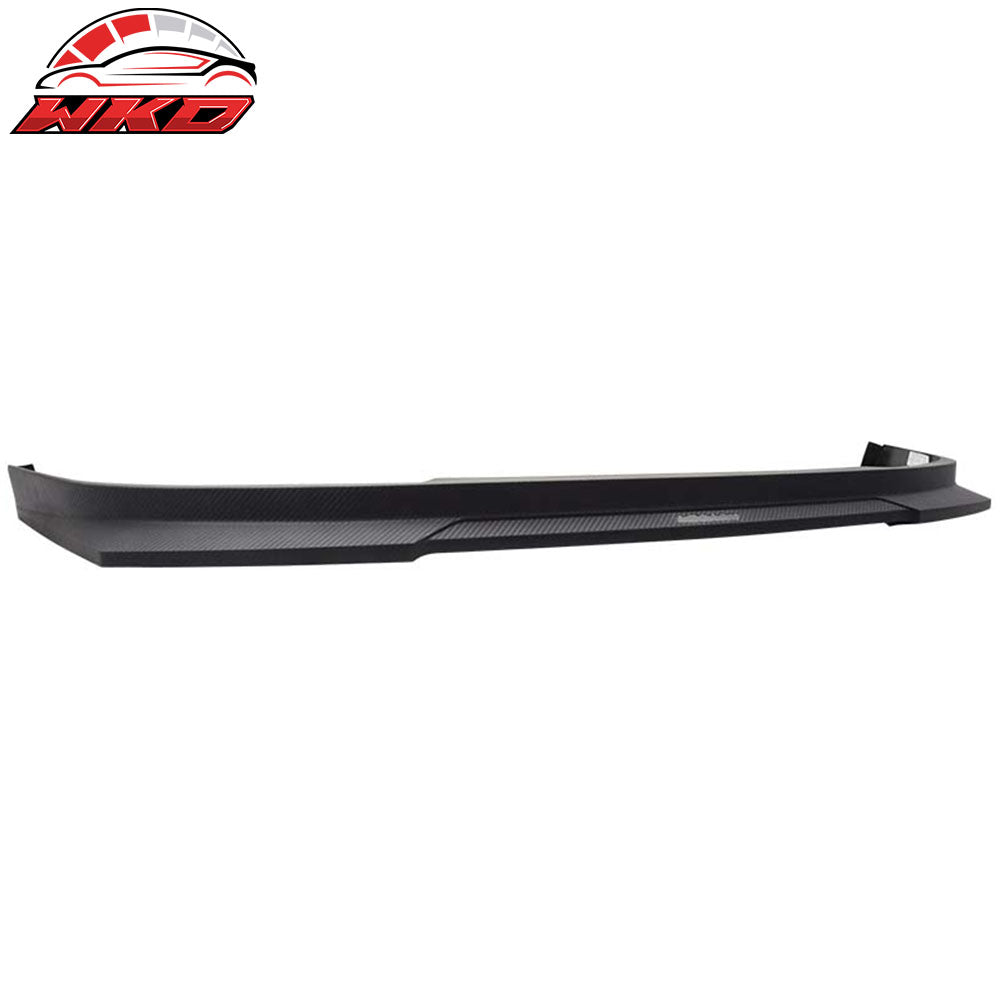Fits 03-05 Accord 2Dr HC1 Front Bumper Lip Spoiler Matte Black PP Carbon Texture