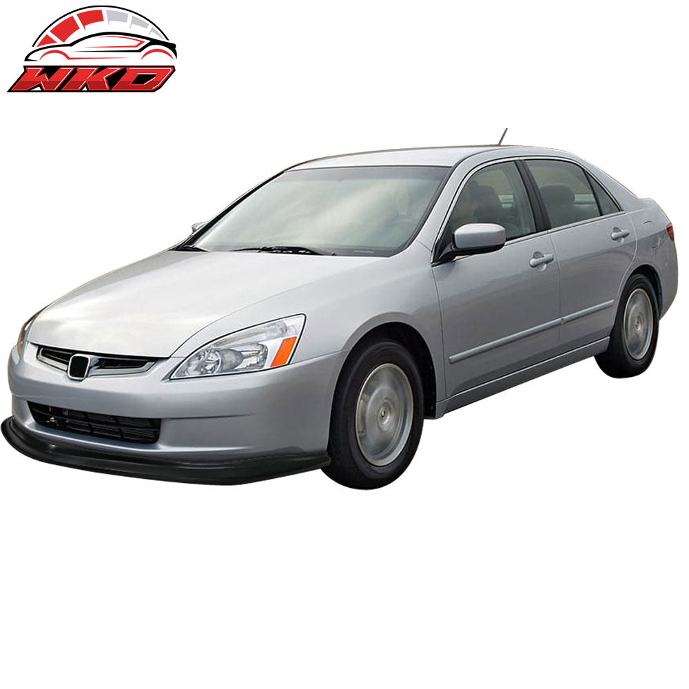 Fits 03-05 Honda Accord 4 Door MDA Style Front Bumper Lip Spoiler Unpainted PU