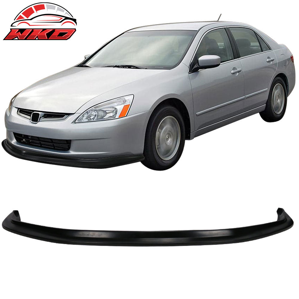 Fits 03-05 Honda Accord 4 Door MDA Style Front Bumper Lip Spoiler Unpainted PU