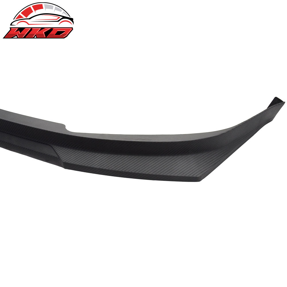 Fits 03-05 Accord HC1 Front Bumper Lip Spoiler Matt Black PP Carbon Texture