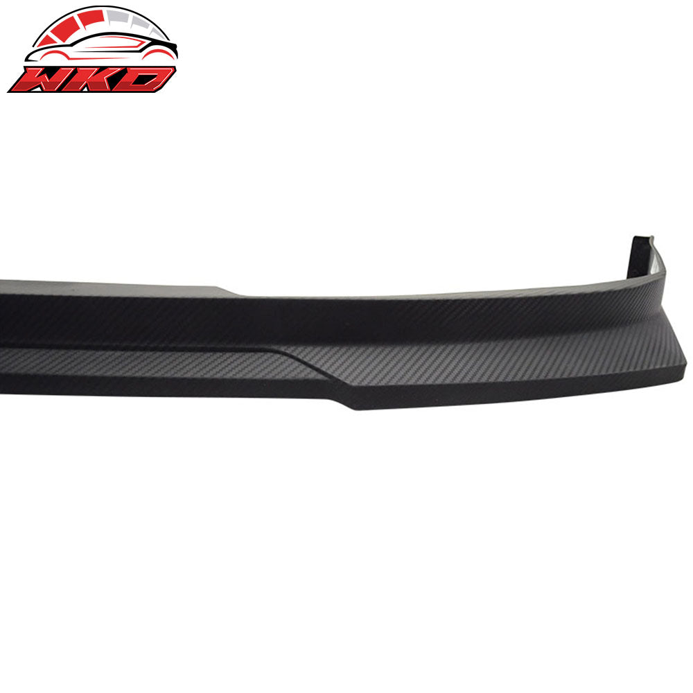 Fits 94-95 Accord HC1 Style Front Bumper Lip Matte Black PP Carbon Texture