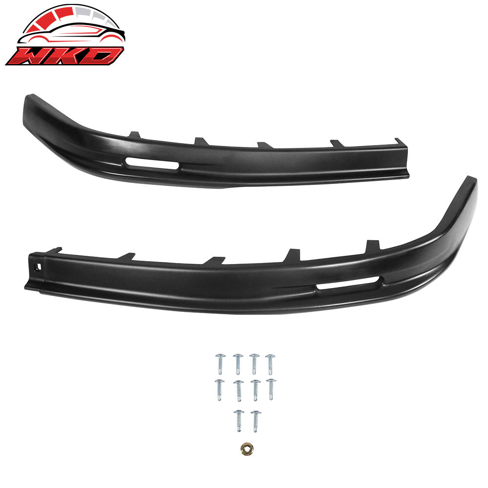 Fits 96-97 Honda Accord Mugen Style PU Unpainted Front Bumper Lip Spoiler 2PC