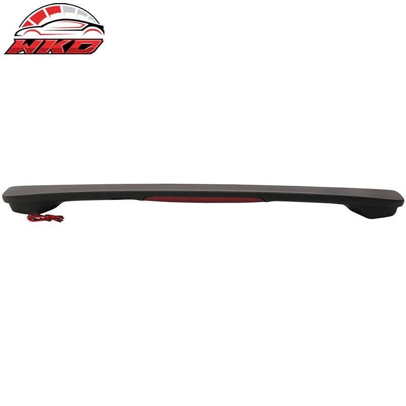 Fits 08-12 Honda Accord Sedan OE Style ABS Trunk Spoiler & LED Brake Matte Black