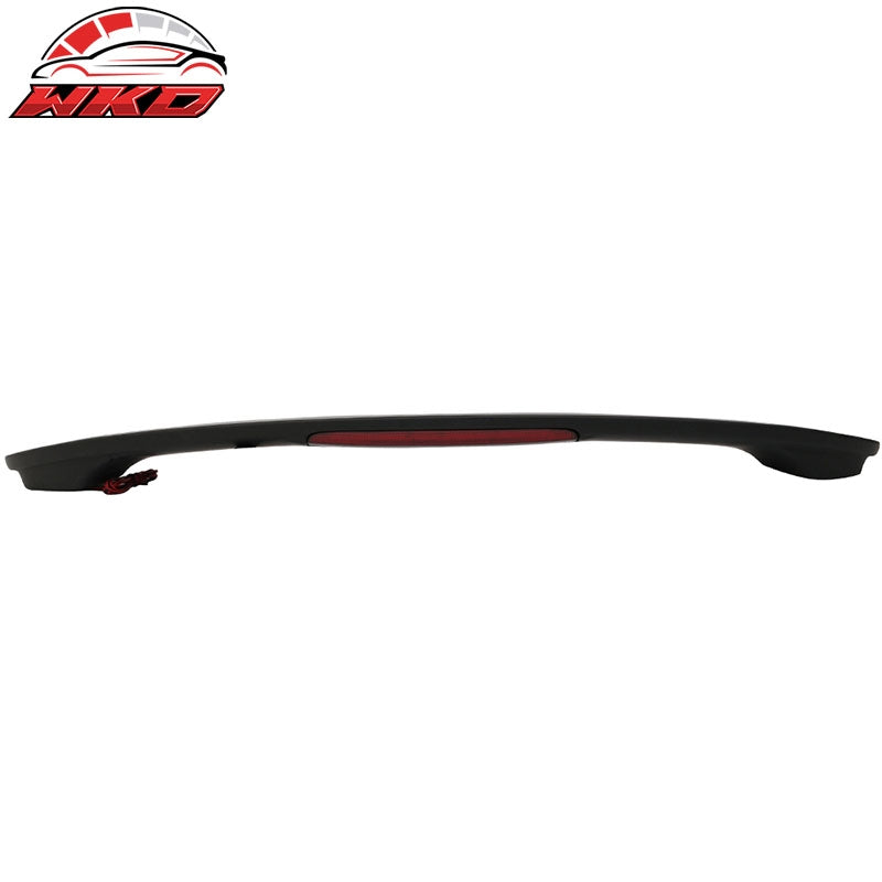 Fits 08-12 Honda Accord Sedan OE Style ABS Trunk Spoiler & LED Brake Matte Black