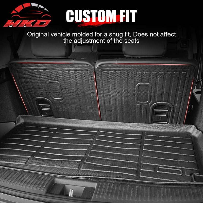 Fits 22-26 Acura MDX TPE All Weather Waterproof 3D Backrest + Floor + Trunk Mats
