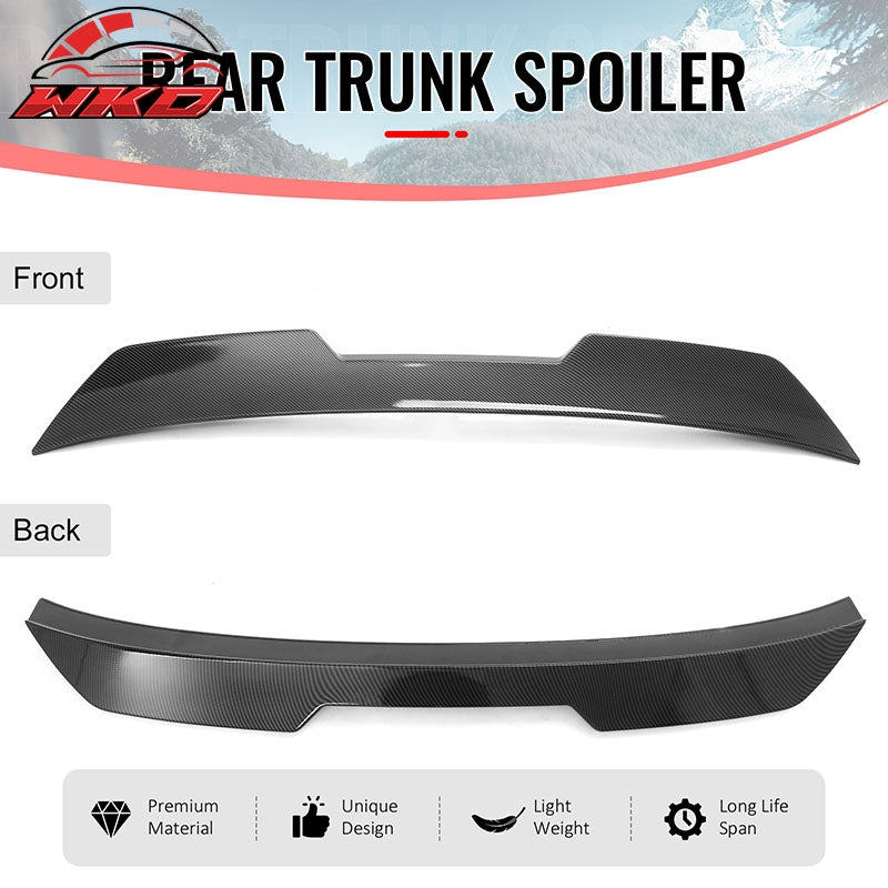 Fits 02-06 Acura RSX JDM Duckbill Rear Trunk Spoiler Wing Carbon Fiber Print ABS