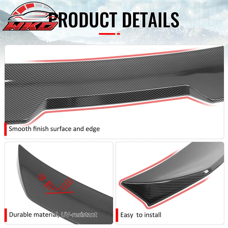 Fits 02-06 Acura RSX JDM Duckbill Rear Trunk Spoiler Wing Carbon Fiber Print ABS