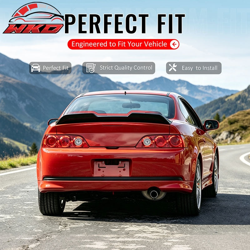 Wholesale 02-06 Acura RSX JDM Duckbill Trunk Spoiler Rear Tail Wing Gloss Black ABS - Wikond Auto