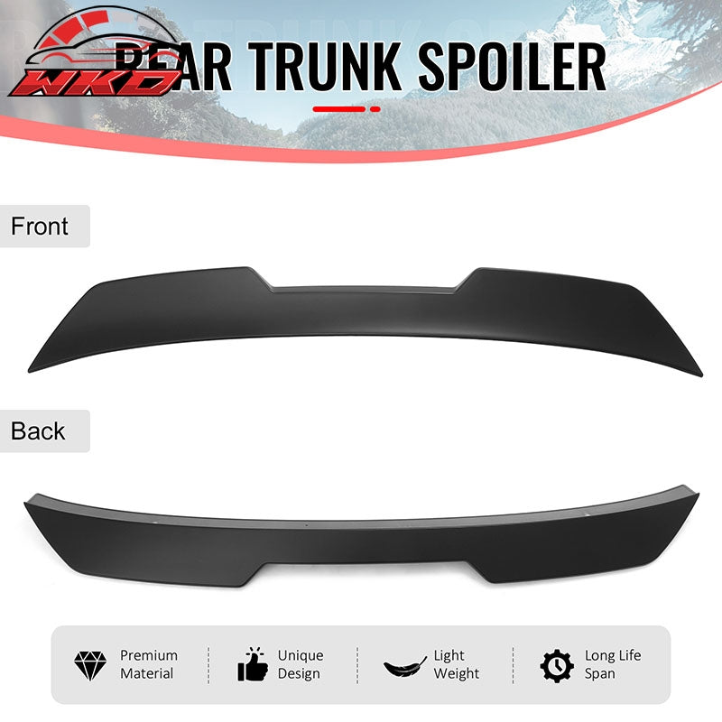 Fits 02-06 Acura RSX JDM Duckbill Trunk Spoiler Rear Tail Wing Primer Black ABS