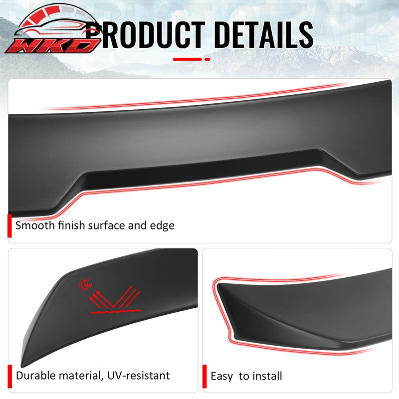 Fits 02-06 Acura RSX JDM Duckbill Trunk Spoiler Rear Tail Wing Primer Black ABS