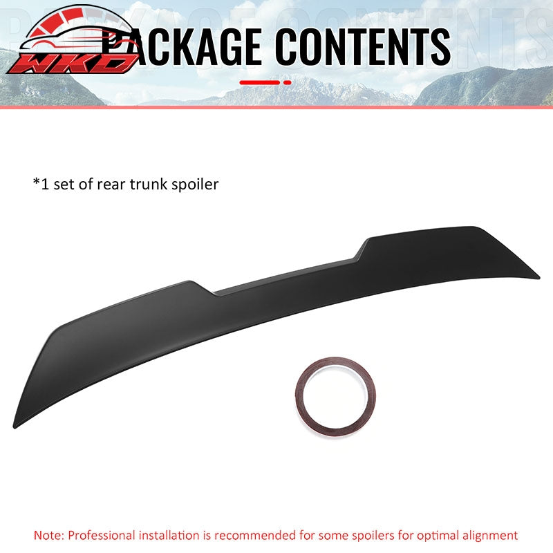 Fits 02-06 Acura RSX JDM Duckbill Trunk Spoiler Rear Tail Wing Primer Black ABS
