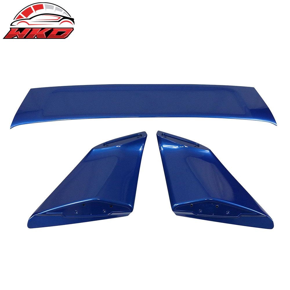 Fits 02-06 Acura RSX Type R TR Style Rear Trunk Spoiler ABS Painted #B507P Blue