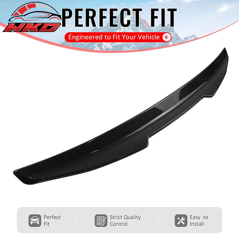 Fits 04-08 Acura TL 4DR Trunk Spoiler Carbon Fiber Print PSM Style Rear Wing ABS