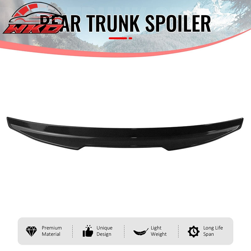 Fits 04-08 Acura TL 4DR Trunk Spoiler Carbon Fiber Print PSM Style Rear Wing ABS
