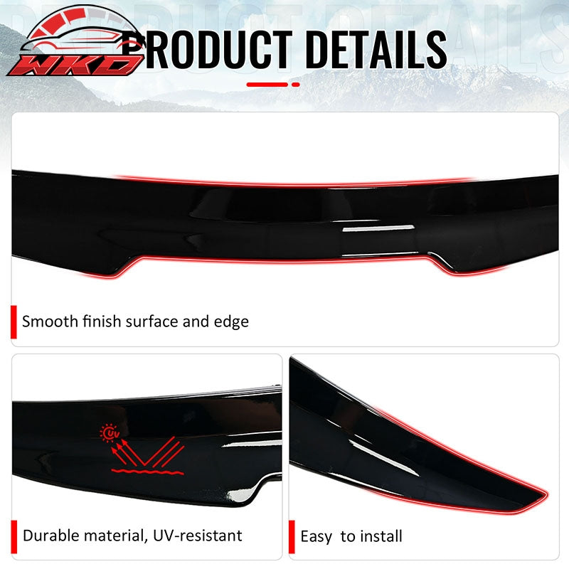 Fits 04-08 Acura TL Sedan 4DR Trunk Spoiler Gloss Black PSM Style Rear Wing ABS