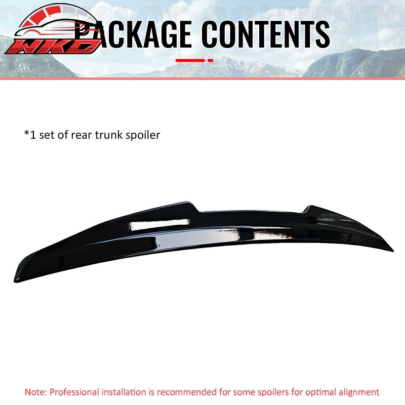 Fits 04-08 Acura TL Sedan 4DR Trunk Spoiler Gloss Black PSM Style Rear Wing ABS