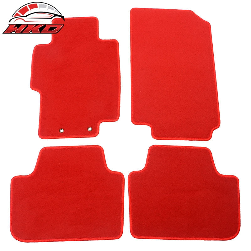 Wholesale 04-08 Acura TSX Car Floor Mats Liner Front Rear Nylon Red Carpets 4PCS