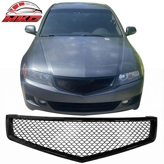 Wholesale 06-08 Acura TSX Honeycomb Style Front Bumper Upper Grille Gloss Black ABS - Wikond Auto
