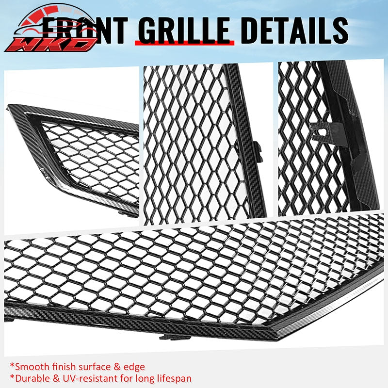 Wholesale 06-08 Acura TSX Honeycomb Style Front Upper Grille Carbon Fiber Print ABS - Wikond Auto