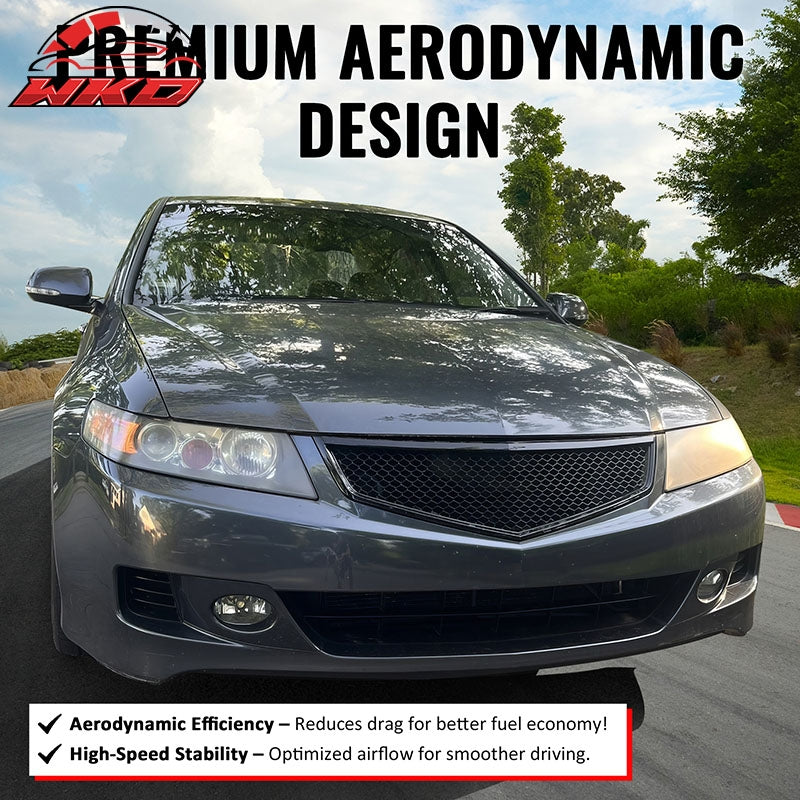 Wholesale 06-08 Acura TSX Honeycomb Style Front Upper Grille Carbon Fiber Print ABS - Wikond Auto