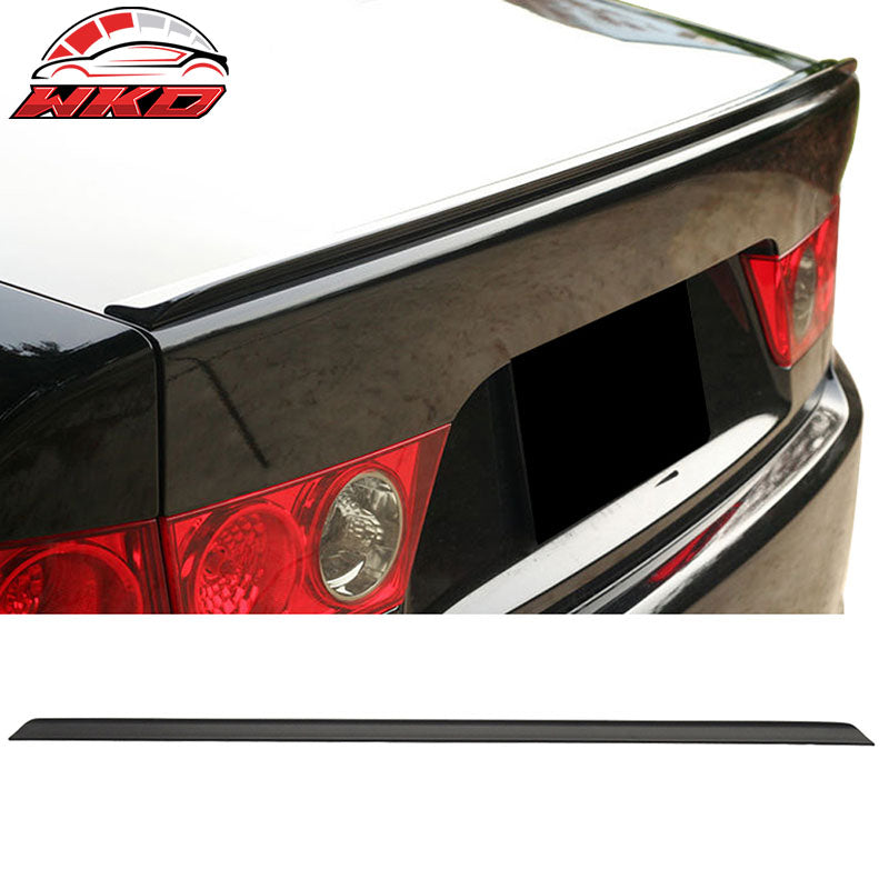 Fits 04-08 Acura TL 3rd Gen UA6 UA7 Unpainted Black Trunk Spoiler - PUF