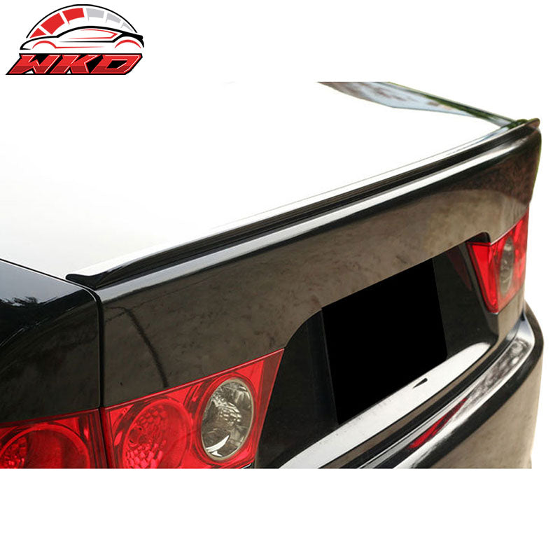 Fits 04-08 Acura TL 3rd Gen UA6 UA7 Unpainted Black Trunk Spoiler - PUF