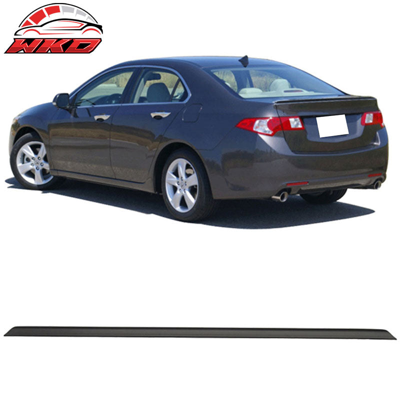 Fits 04-08 Acura TSX 1st Generation Unpainted Black Trunk Spoiler - PUF