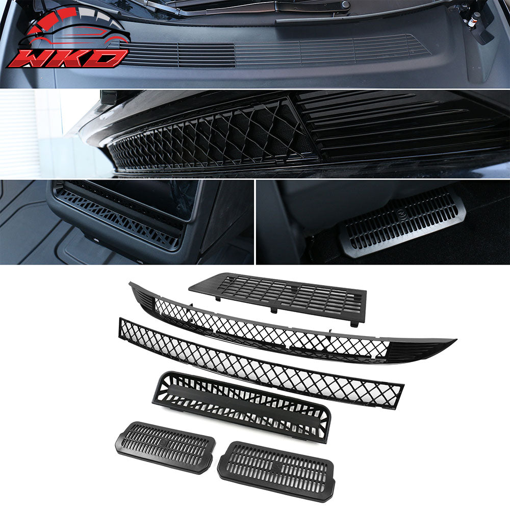 Fits 24-25 Tesla Model 3 Highland Center Console Air Inlet Vent Grille Kit 6PCS