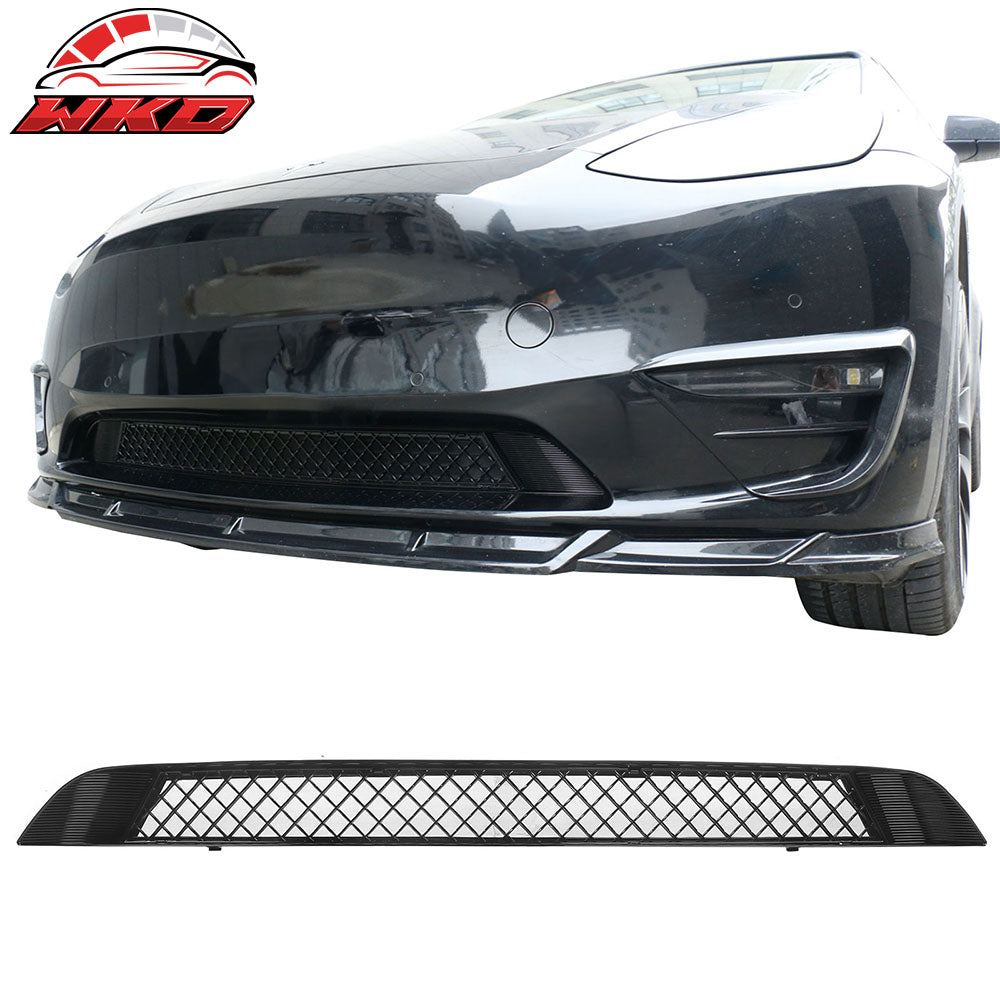 For 20-24 Tesla Model Y Air Vent Cover Intake Inlet Front Grille Gloss Black ABS